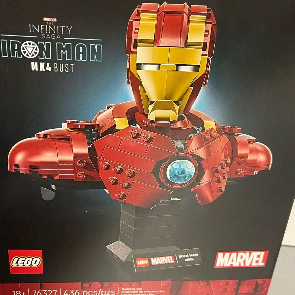 LEGO Marvel Iron Man MK4 Red & Gold Building Set (76327) 436Pcs 18+ NIB Sealed